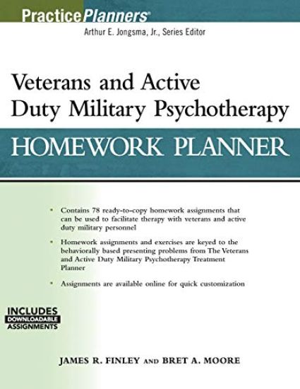Veterans and Active Duty Military Psychotherapy Homework Planner, (with Download)