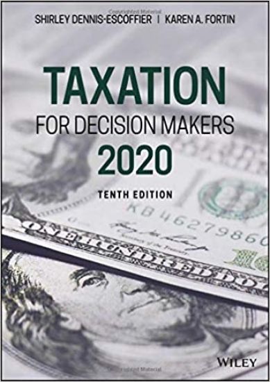 Taxation for Decision Makers, 2020