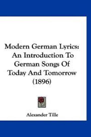 Modern German Lyrics