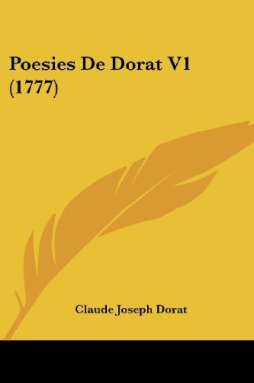 Poesies De Dorat V1 (1777)