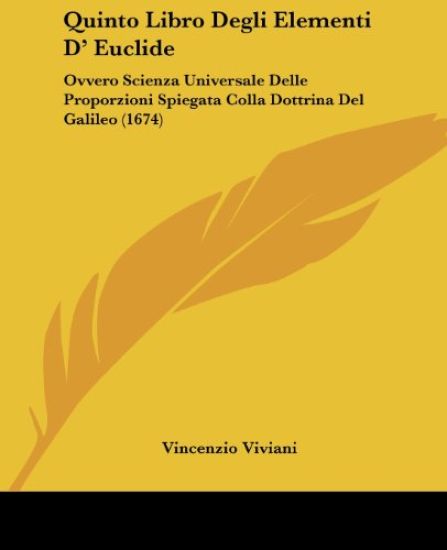 Quinto Libro Degli Elementi D' Euclide