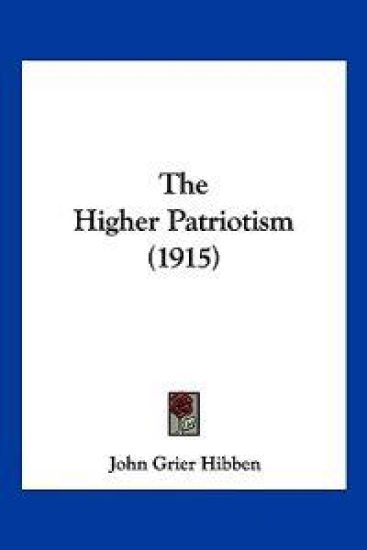 The Higher Patriotism