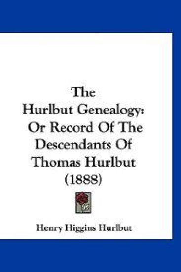 The Hurlbut Genealogy