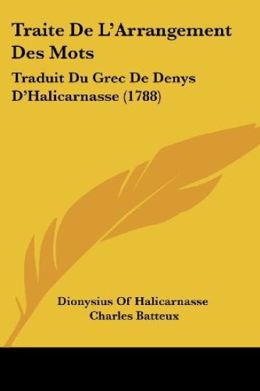 Traite De L'Arrangement Des Mots