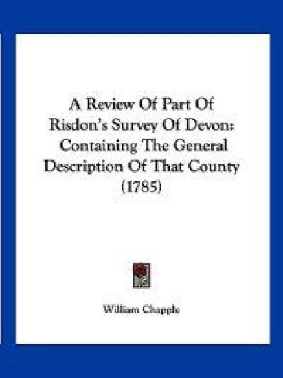 A Review of Part of Risdon's Survey of Devon