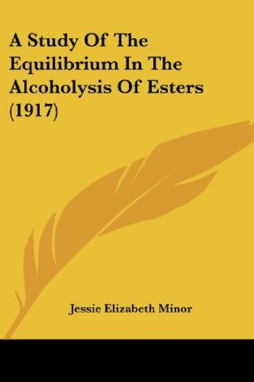 A Study of the Equilibrium in the Alcoholysis of Esters