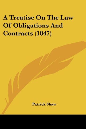 Kansikuva: A Treatise on the Law of Obligations and Contracts