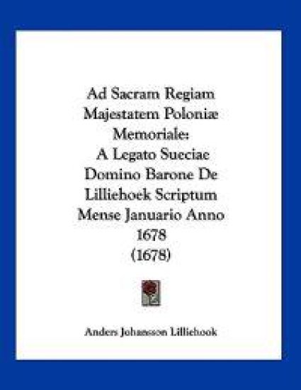 Ad Sacram Regiam Majestatem Poloni+¼ Memoriale