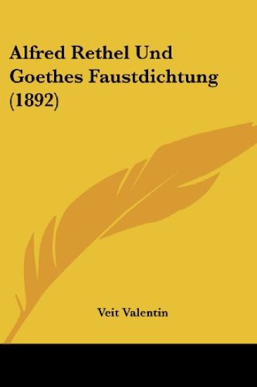 Alfred Rethel Und Goethes Faustdichtung
