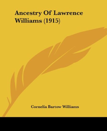 Ancestry of Lawrence Williams