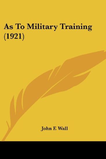As to Military Training