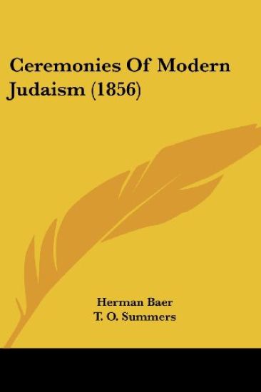 Ceremonies of Modern Judaism