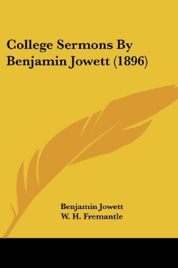 College Sermons by Benjamin Jowett