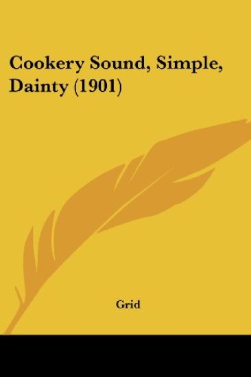 Cookery Sound, Simple, Dainty