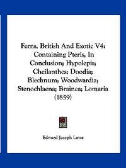Ferns, British And Exotic V4