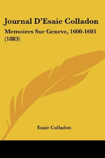 Journal D'Esaie Colladon