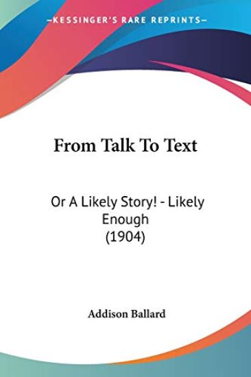 From Talk To Text