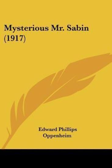 Mysterious Mr. Sabin (1917)