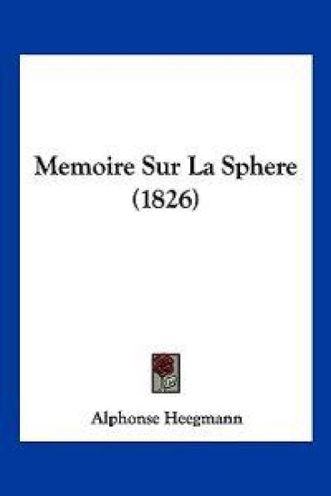 Memoire Sur La Sphere (1826)