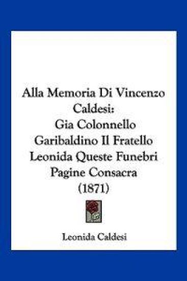 Alla Memoria Di Vincenzo Caldesi