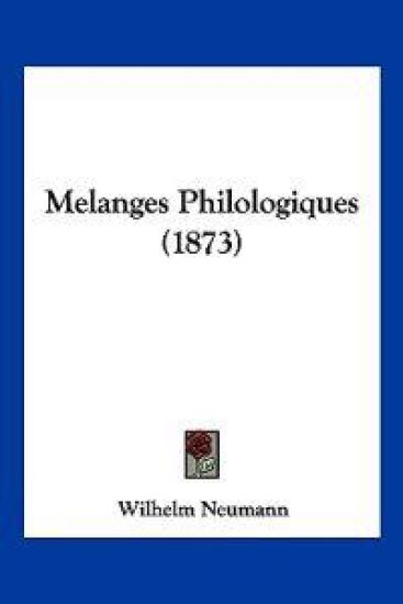 Melanges Philologiques (1873)