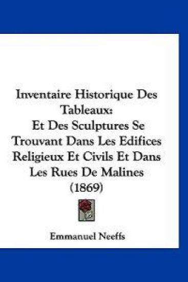 Inventaire Historique Des Tableaux