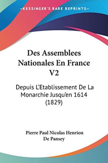 Des Assemblees Nationales En France V2