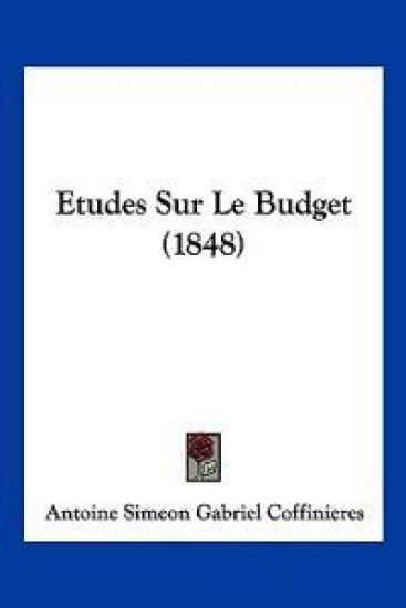 Etudes Sur Le Budget (1848)