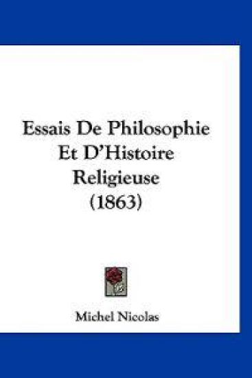 Essais De Philosophie Et D'Histoire Religieuse (1863)