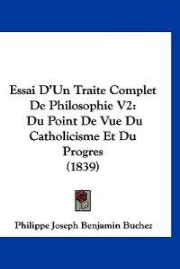 Essai D'Un Traite Complet De Philosophie V2