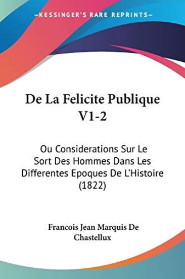 De La Felicite Publique V1-2