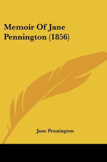 Memoir Of Jane Pennington (1856)