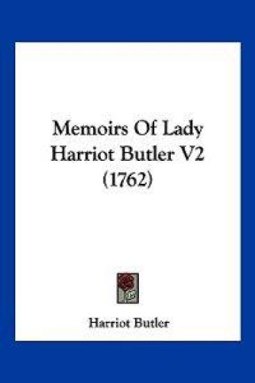 Memoirs Of Lady Harriot Butler V2 (1762)
