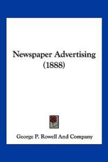 Newspaper Advertising (1888)