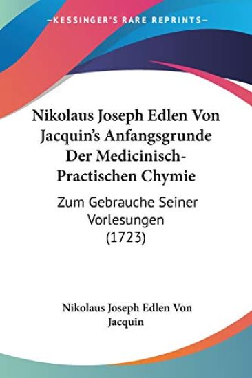 Jacquin, N: Nikolaus Joseph Edlen Von Jacquin's Anfangsgrund