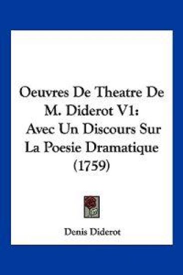 Oeuvres De Theatre De M. Diderot V1