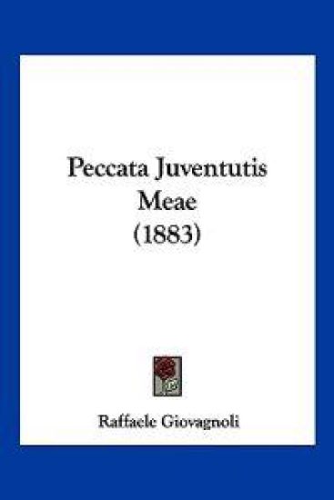 Peccata Juventutis Meae (1883)