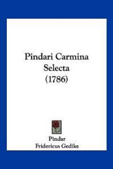 Pindari Carmina Selecta (1786)