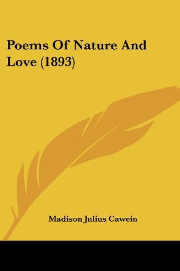 Poems Of Nature And Love (1893)