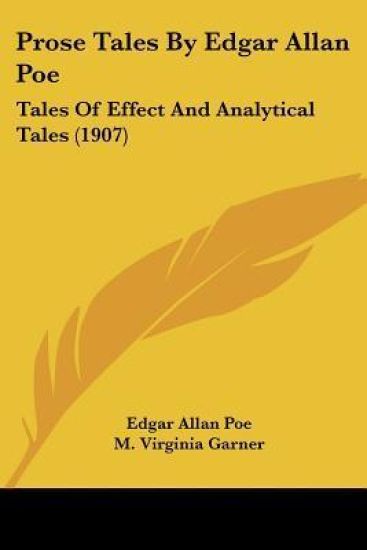 Prose Tales By Edgar Allan Poe