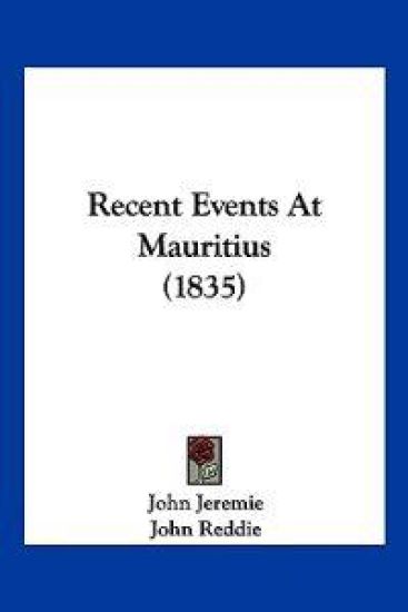 Recent Events At Mauritius (1835)