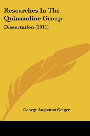 Researches In The Quinazoline Group