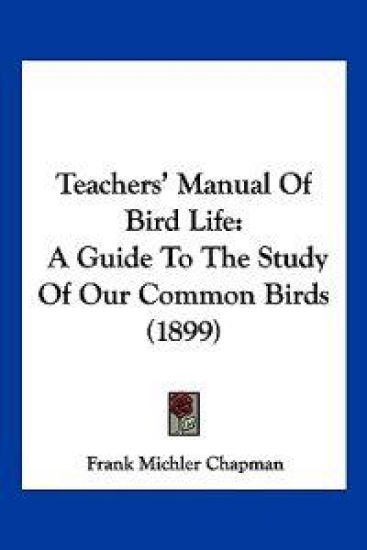 Teachers' Manual Of Bird Life