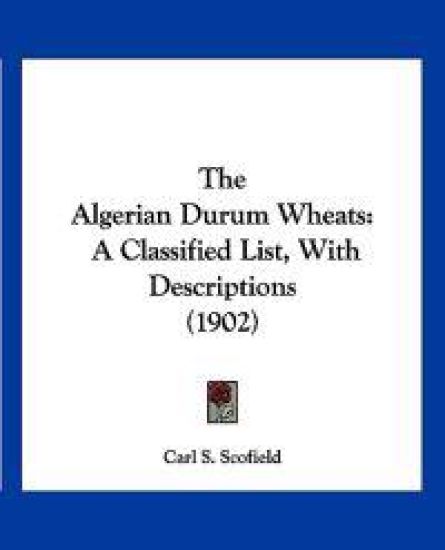 The Algerian Durum Wheats