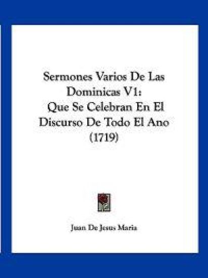 Sermones Varios De Las Dominicas V1