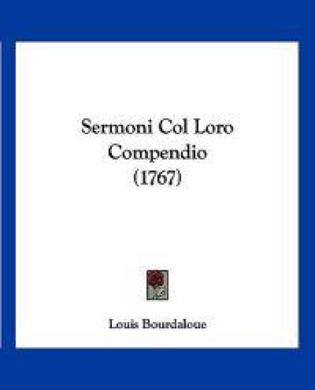 Sermoni Col Loro Compendio (1767)