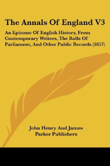 The Annals Of England V3