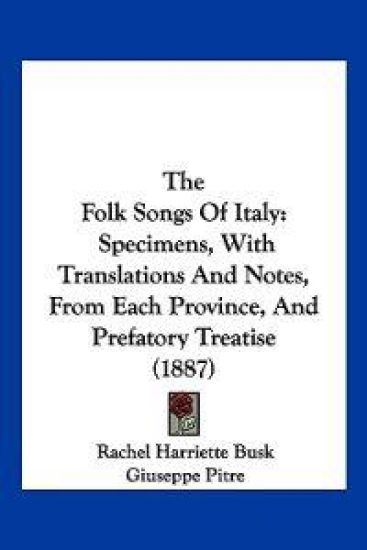 The Folk Songs of Italy