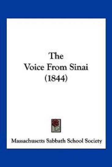 The Voice From Sinai (1844)