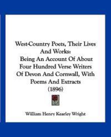 West-Country Poets, Their Lives And Works